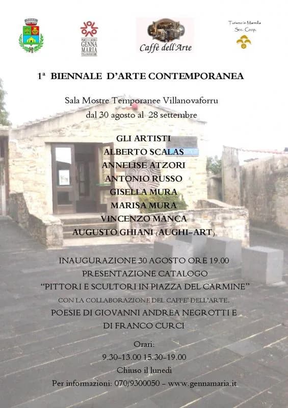 Biennale d'Arte Contemporanea di Villanovaforru Biennale d'Arte Contemporanea di Villanovaforru