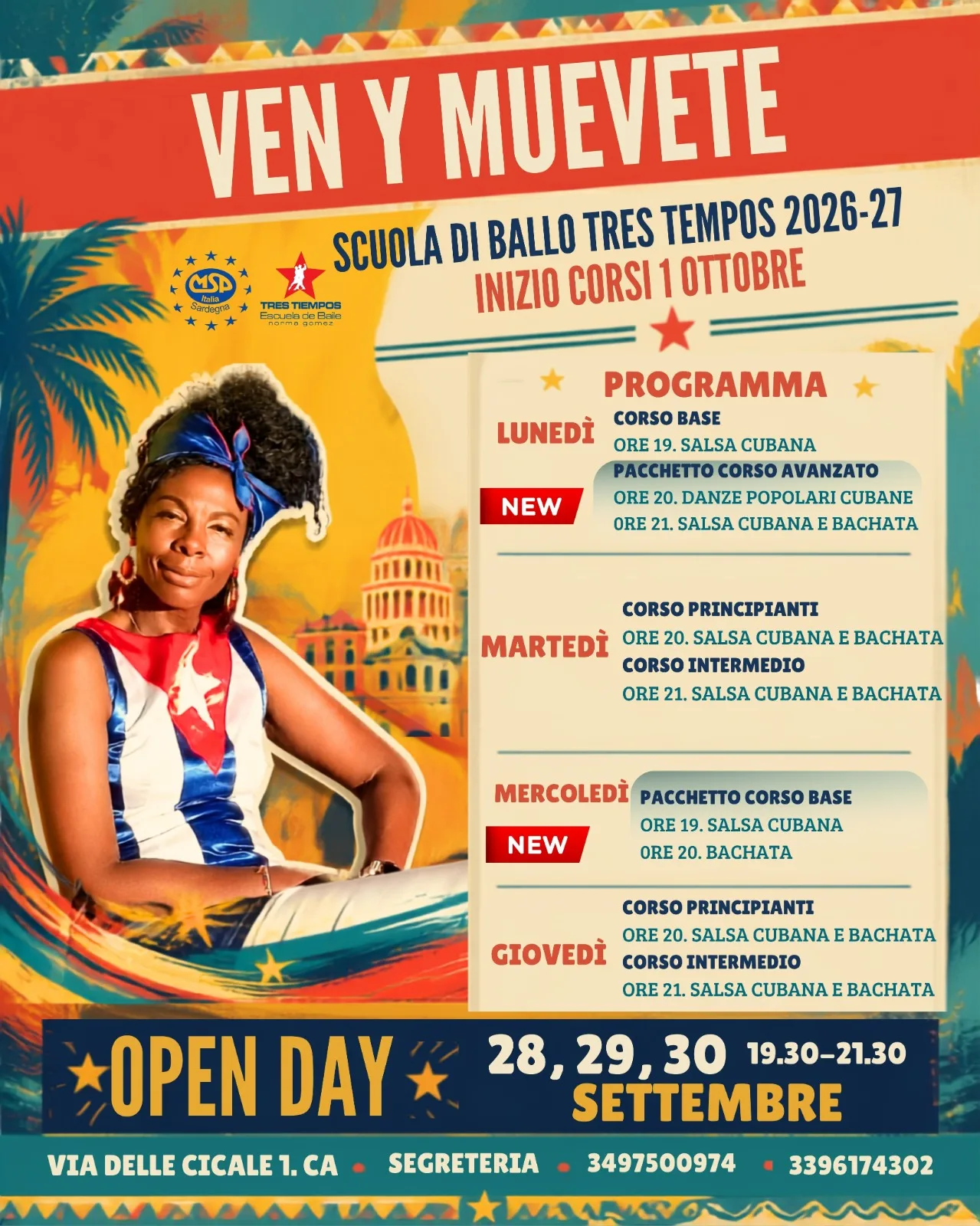 Corsi di Salsa Cubana e Bachata 2026/27 Corsi di Salsa Cubana e Bachata 2026/27