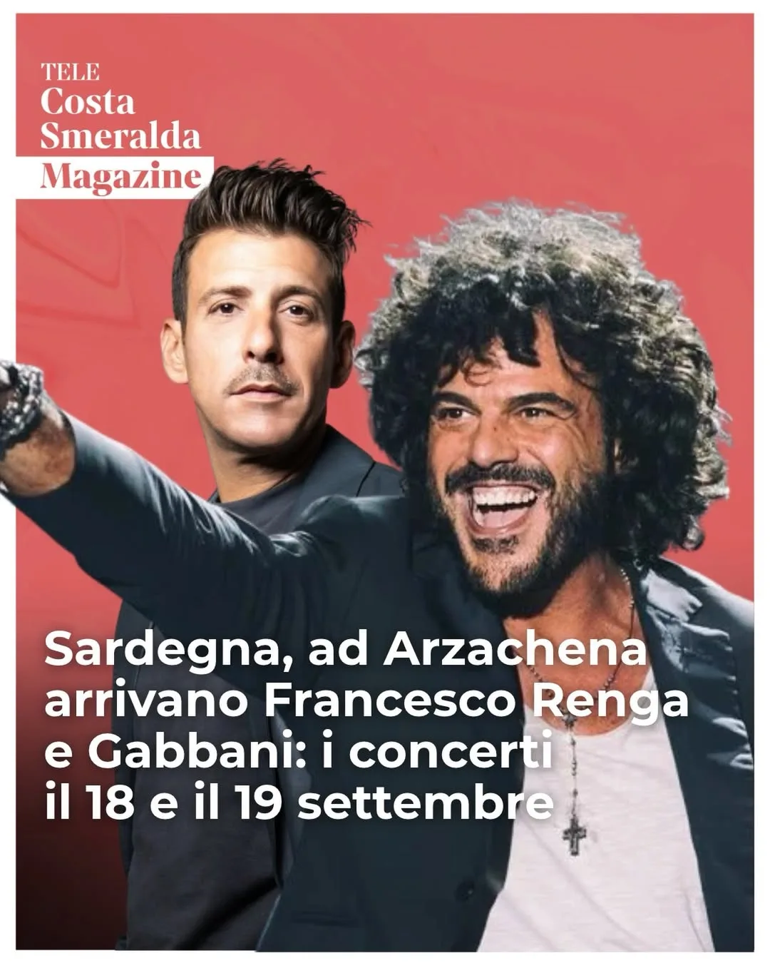 Arzachena festeggia i Patroni con il concerto di Francesco Gabbani Arzachena festeggia i Patroni con il concerto di Francesco Gabbani