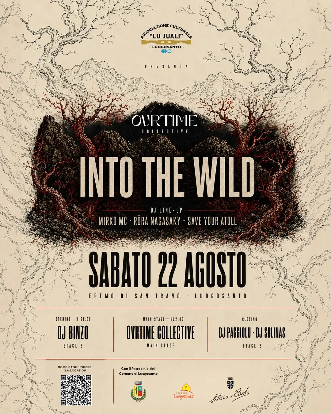 Into the Wild, a Luogosanto la notte di musica firmata OVRTime Collective Into the Wild, a Luogosanto la notte di musica firmata OVRTime Collective