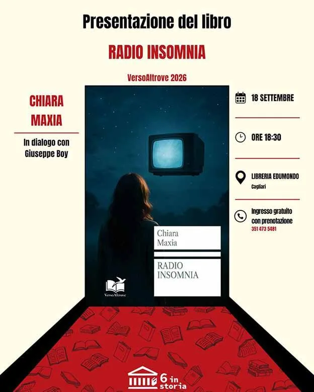 Radio Insomnia – presentazione del libro di Chiara Maxia Radio Insomnia – presentazione del libro di Chiara Maxia