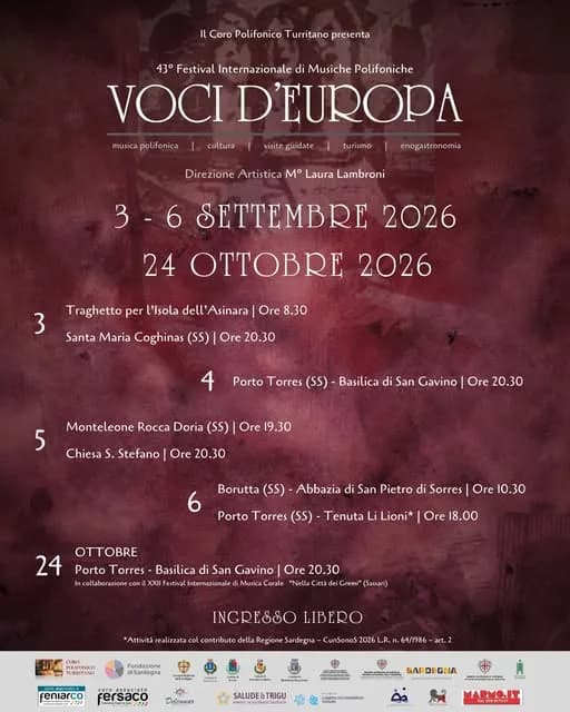 Voci d'Europa a Borutta — San Pietro di Sorres Voci d'Europa a Borutta — San Pietro di Sorres
