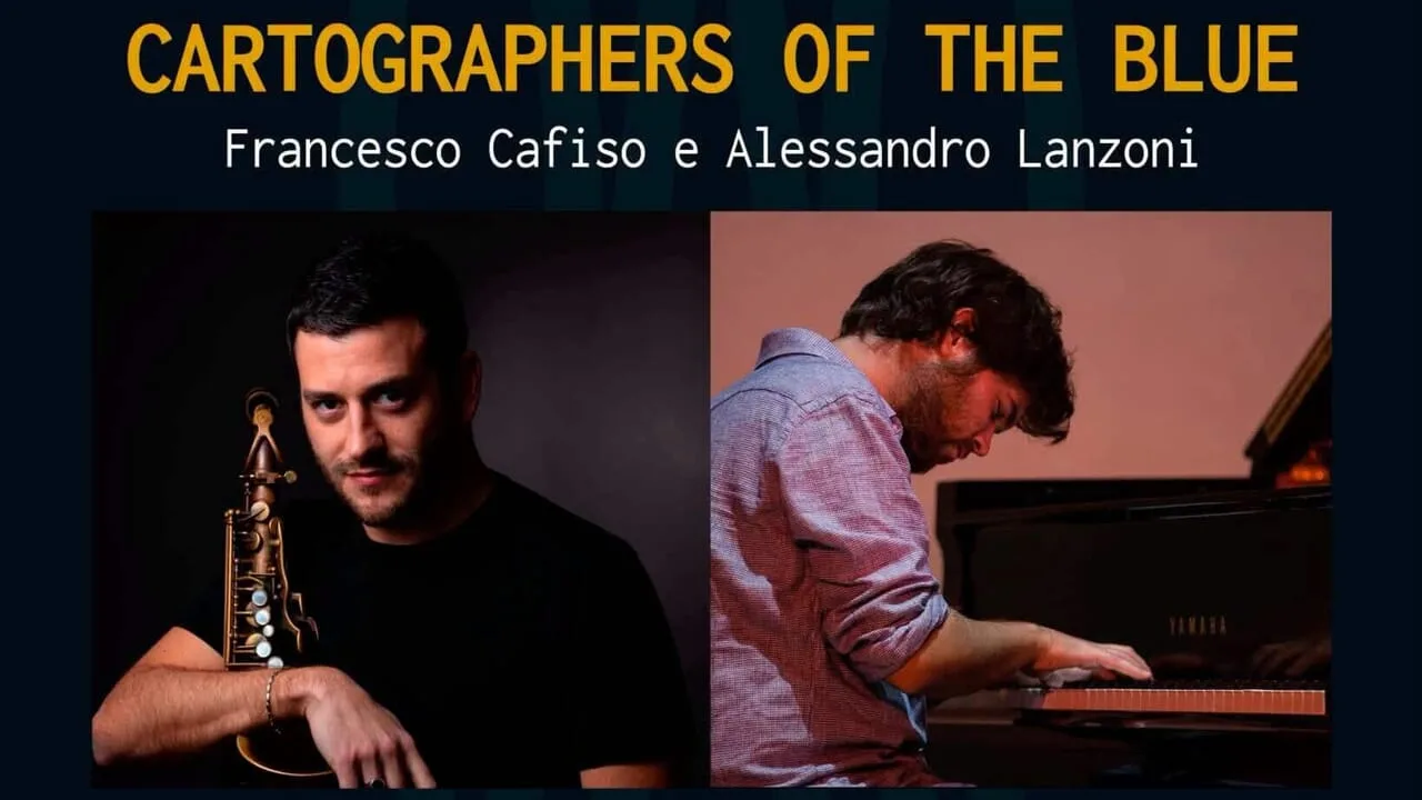 Francesco Cafisio e Alessandro Lanzoni a Berchidda con “Cartographers of the BluE" a Berchidda Francesco Cafisio e Alessandro Lanzoni a Berchidda con “Cartographers of the BluE" a Berchidda