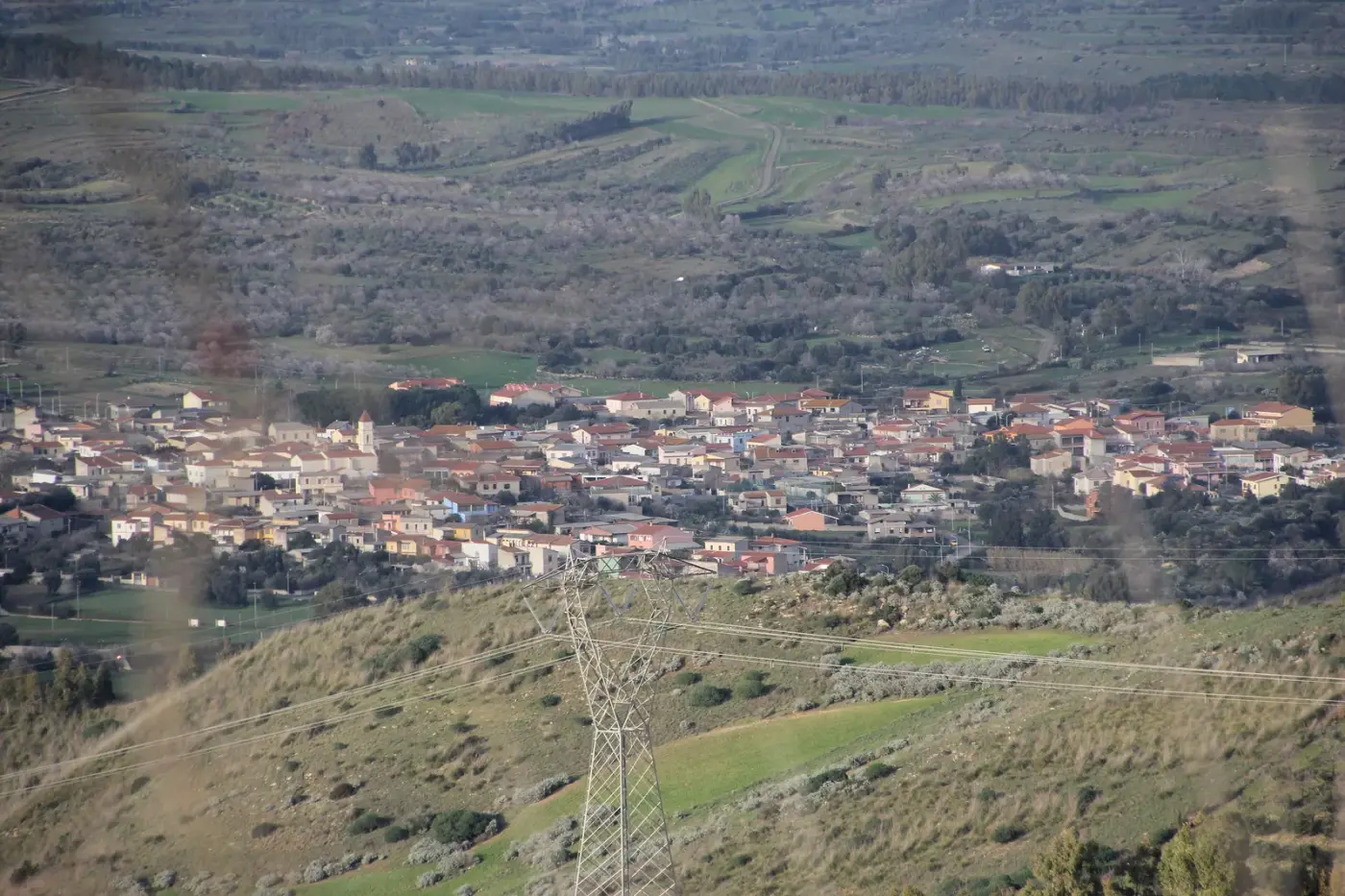 Veduta di Baressa in Sardegna