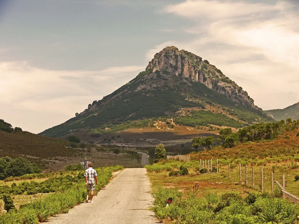 Veduta di Belvì in Sardegna