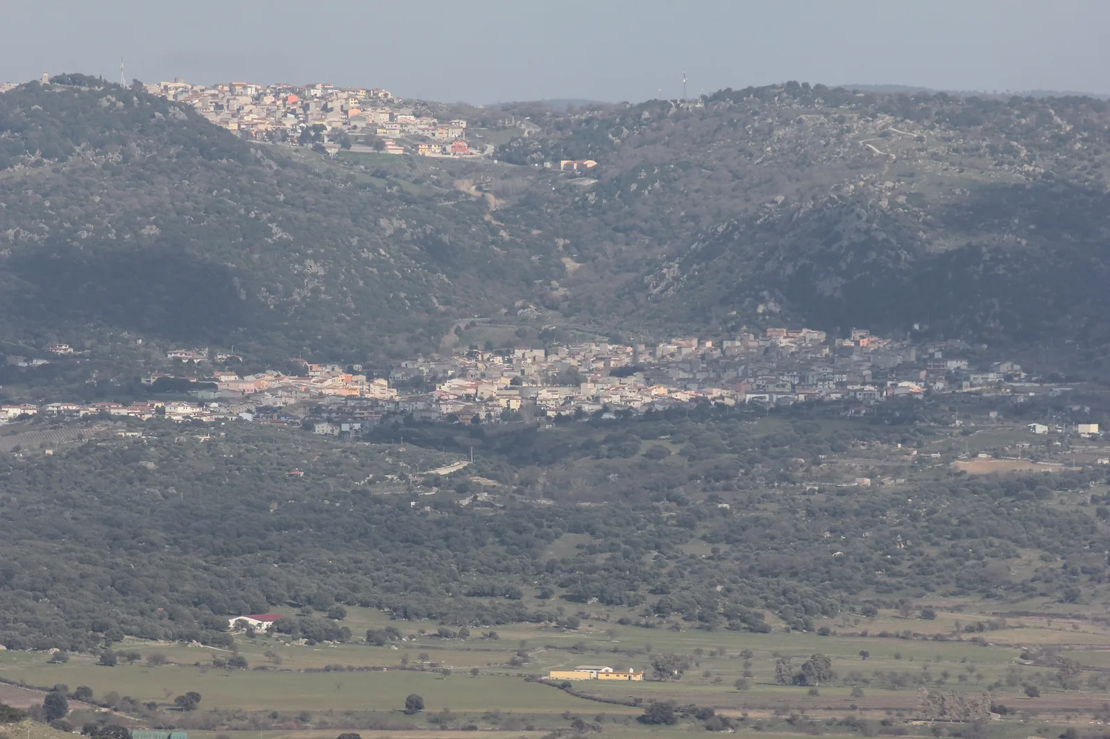 Veduta di Benetutti in Sardegna