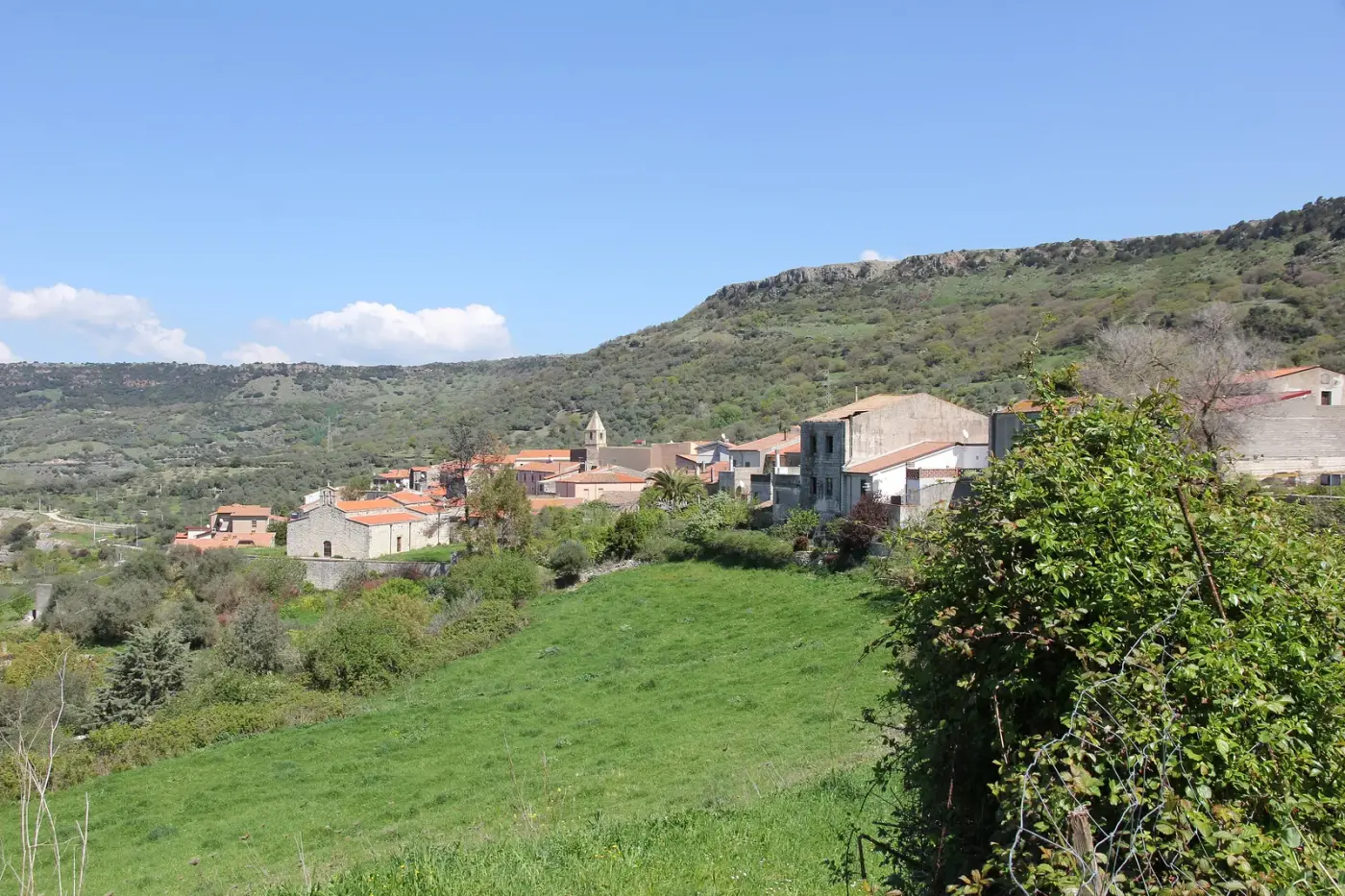Veduta di Bessude in Sardegna