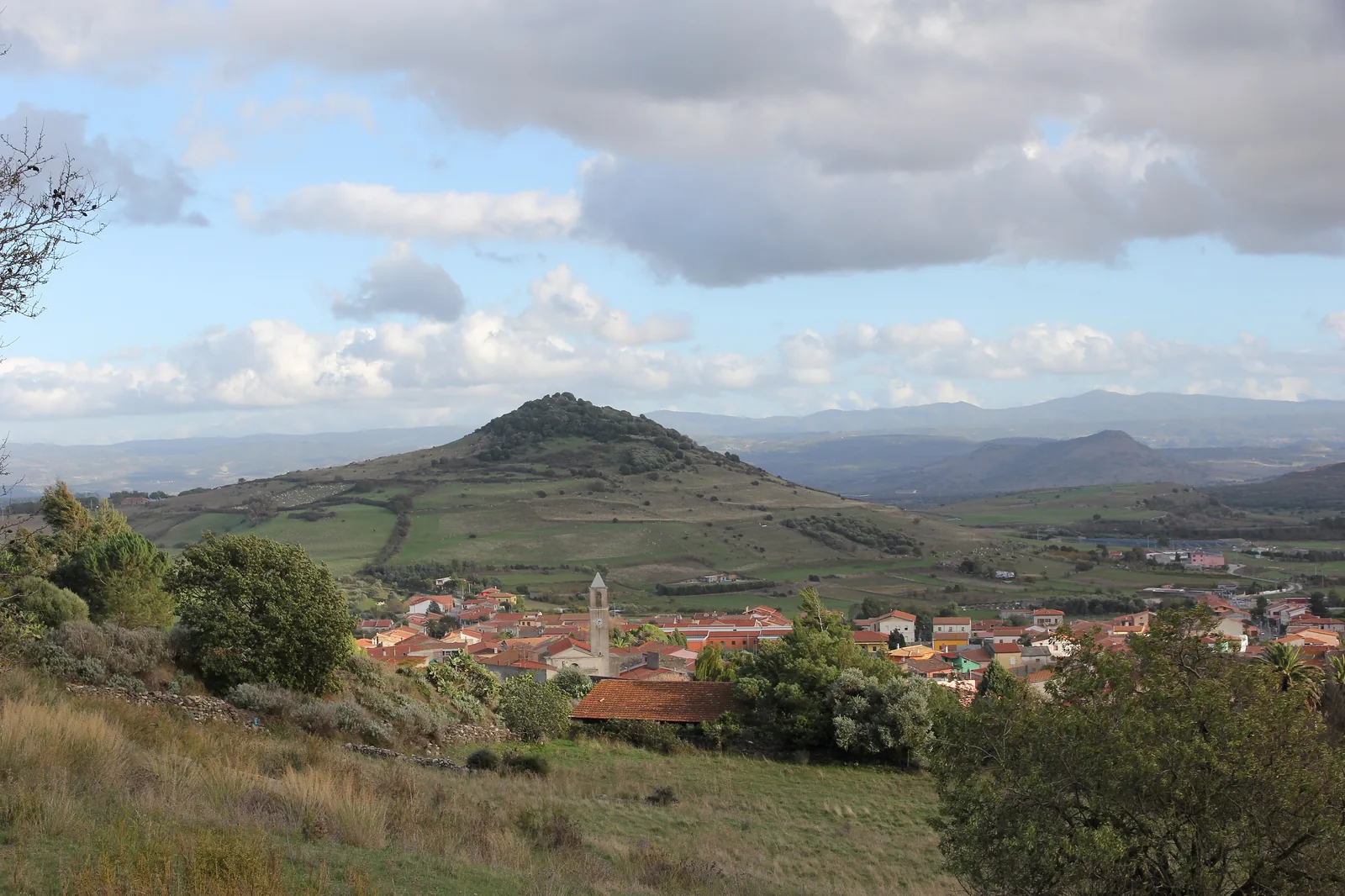 Veduta di Bonnanaro in Sardegna