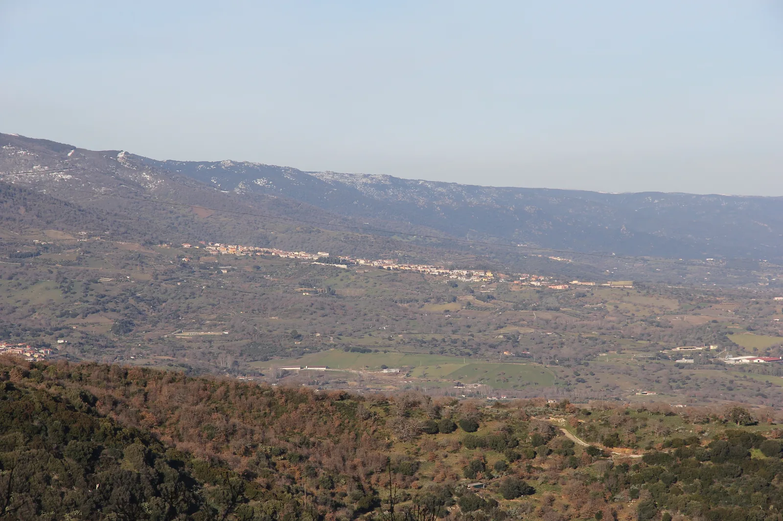 Veduta di Bono in Sardegna