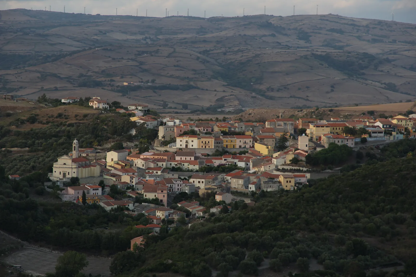 Veduta di Codrongianos in Sardegna