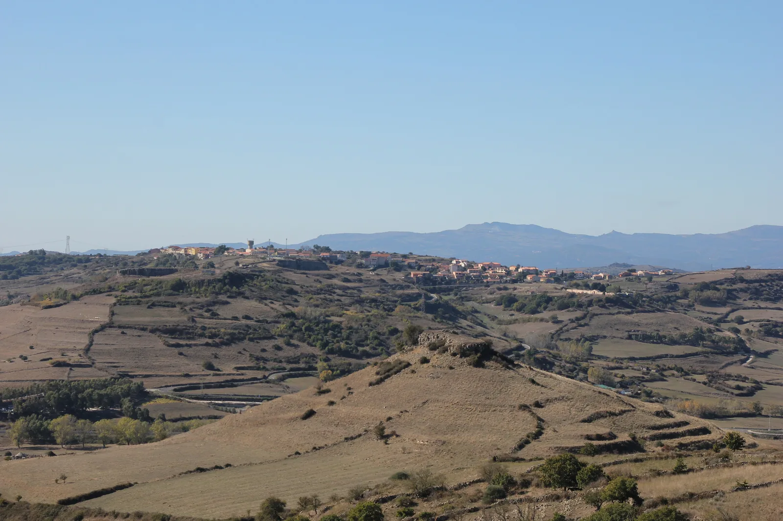 Veduta di Cossoine in Sardegna