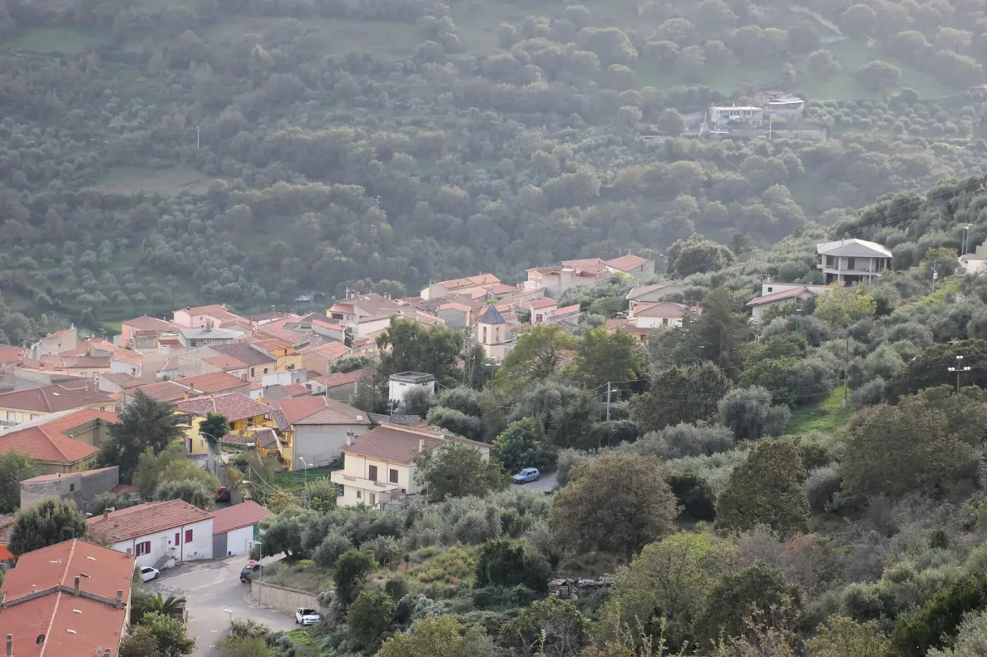 Veduta di Esporlatu in Sardegna