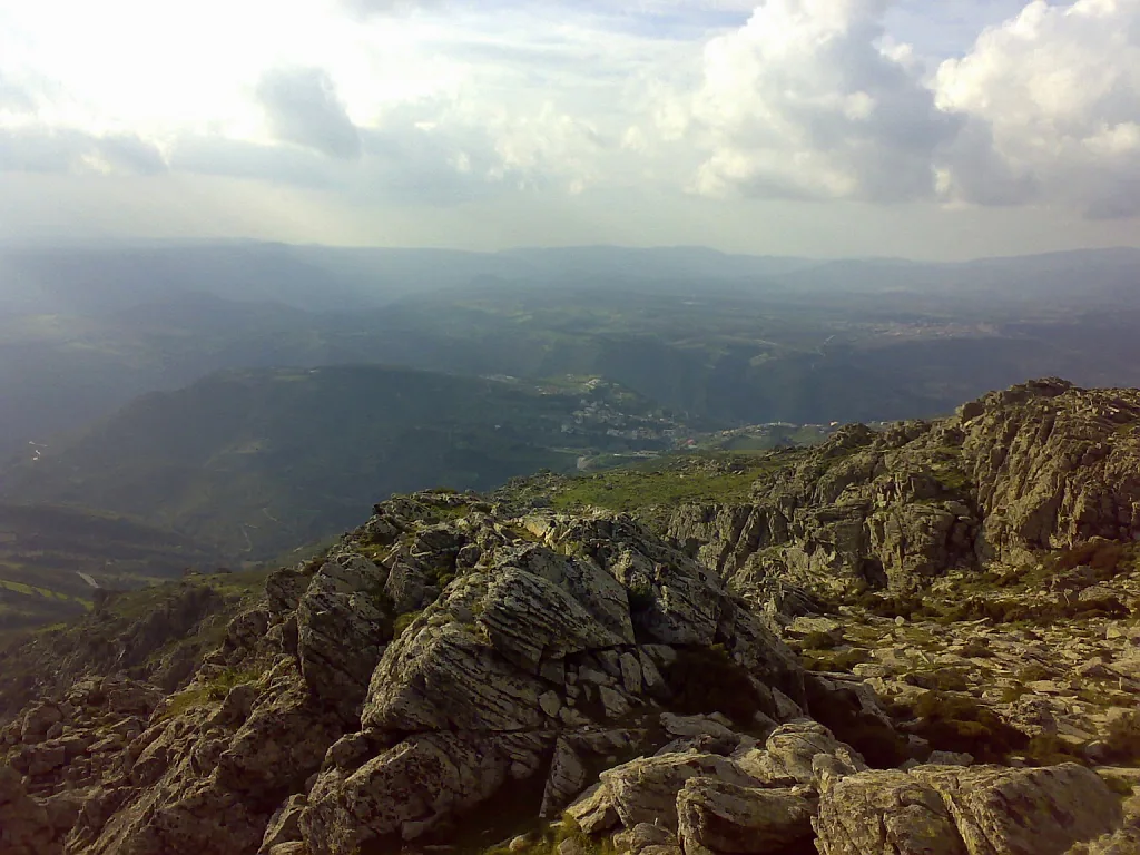 Veduta di Esterzili in Sardegna