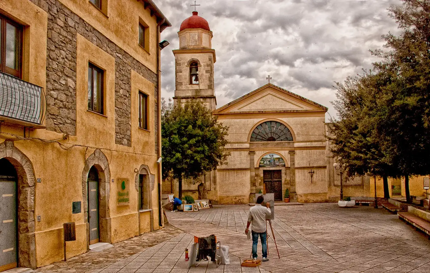 Veduta di Guamaggiore in Sardegna