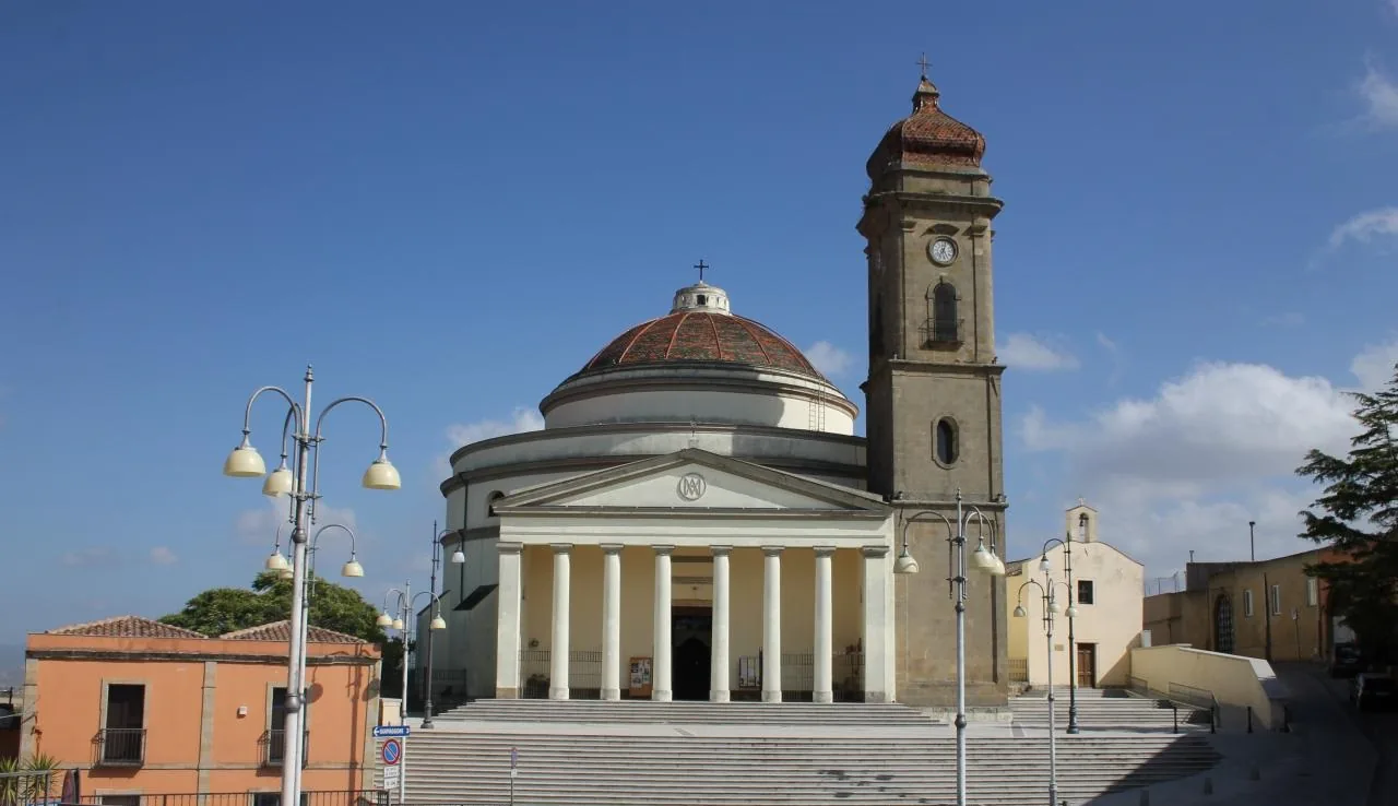 Veduta di Guasila in Sardegna