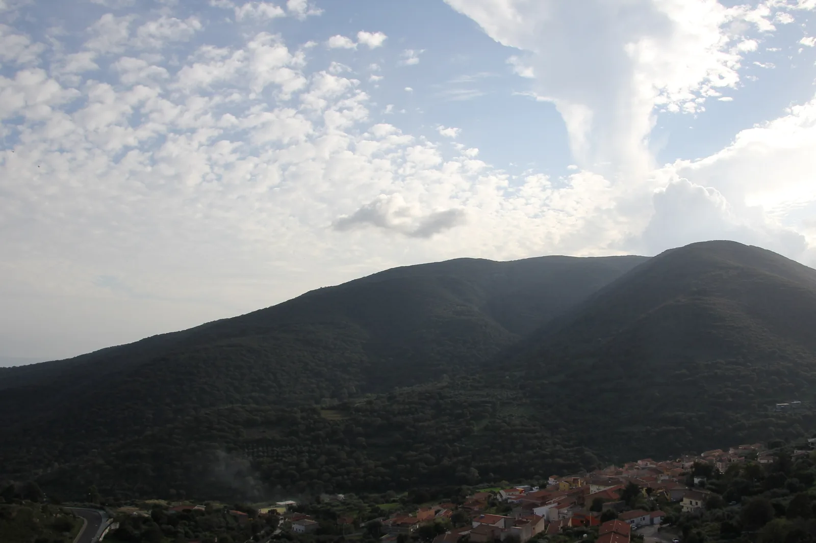 Veduta di Illorai in Sardegna