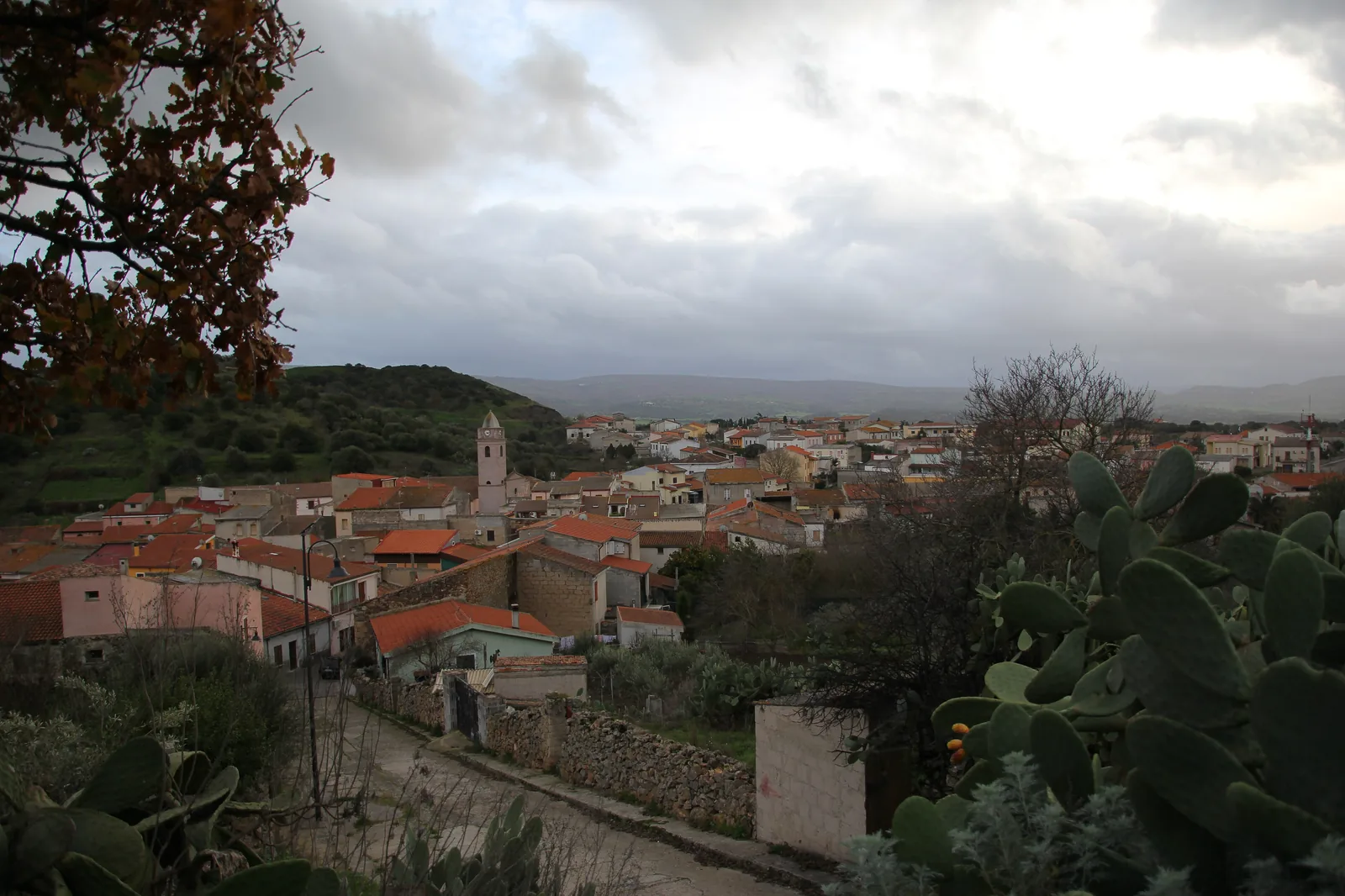 Veduta di Ittireddu in Sardegna