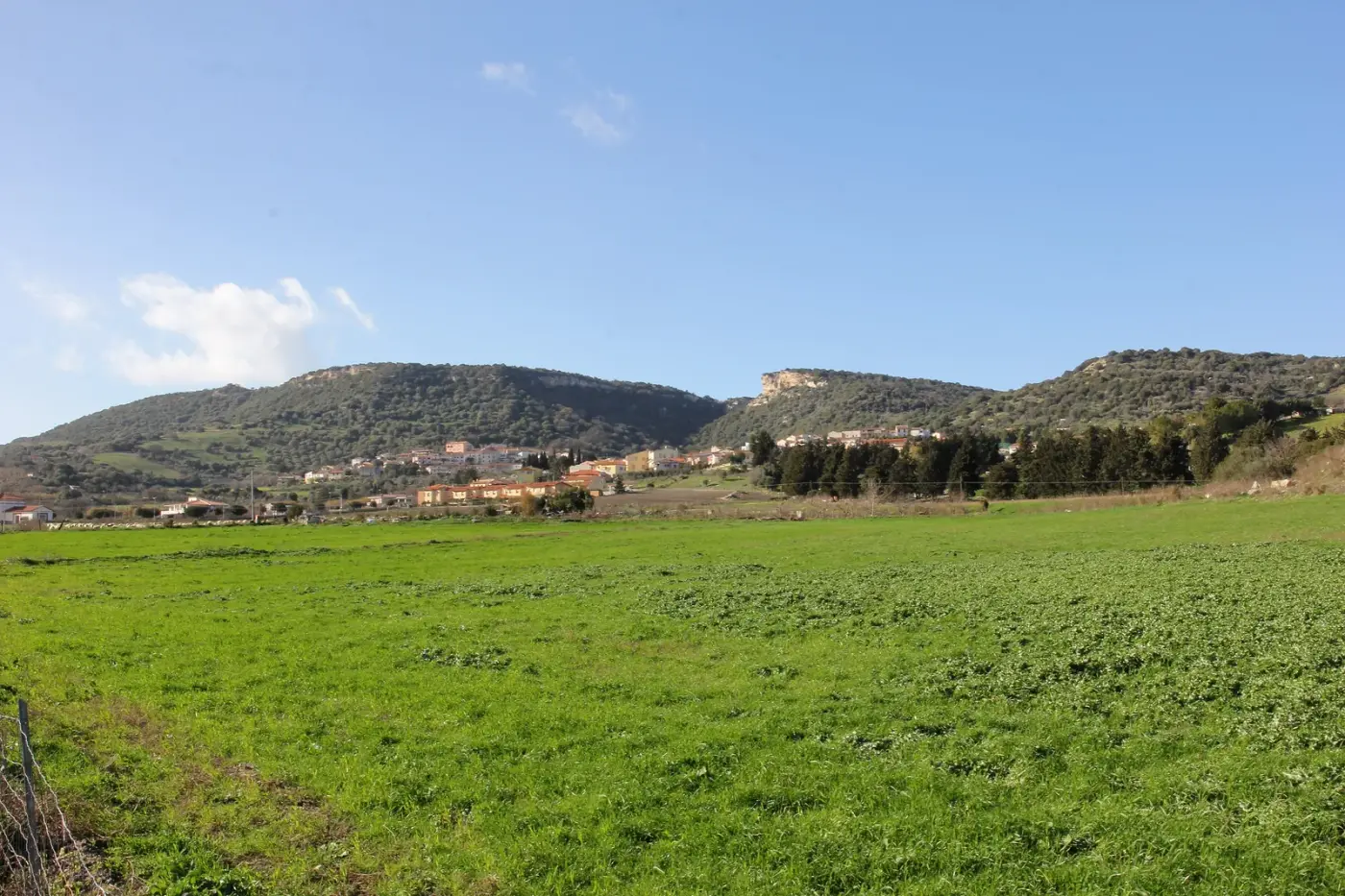 Veduta di Laerru in Sardegna