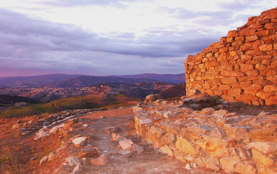 Veduta di Meana Sardo in Sardegna