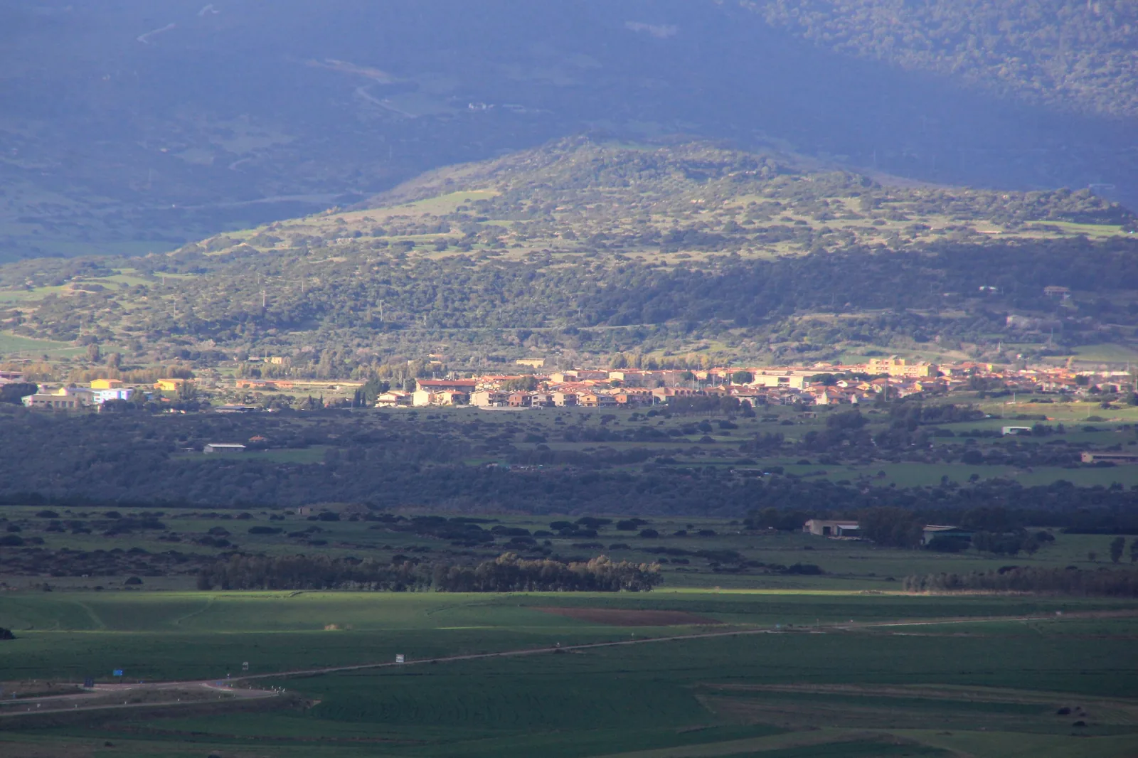 Veduta di Mogoro in Sardegna