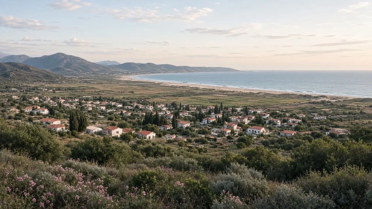Veduta di Muravera in Sardegna