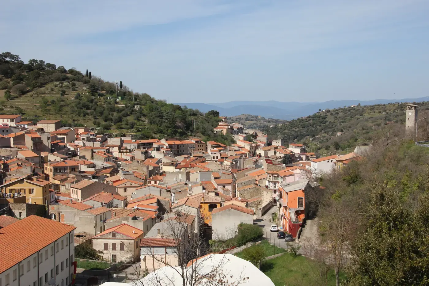 Veduta di Nughedu San Nicolò in Sardegna