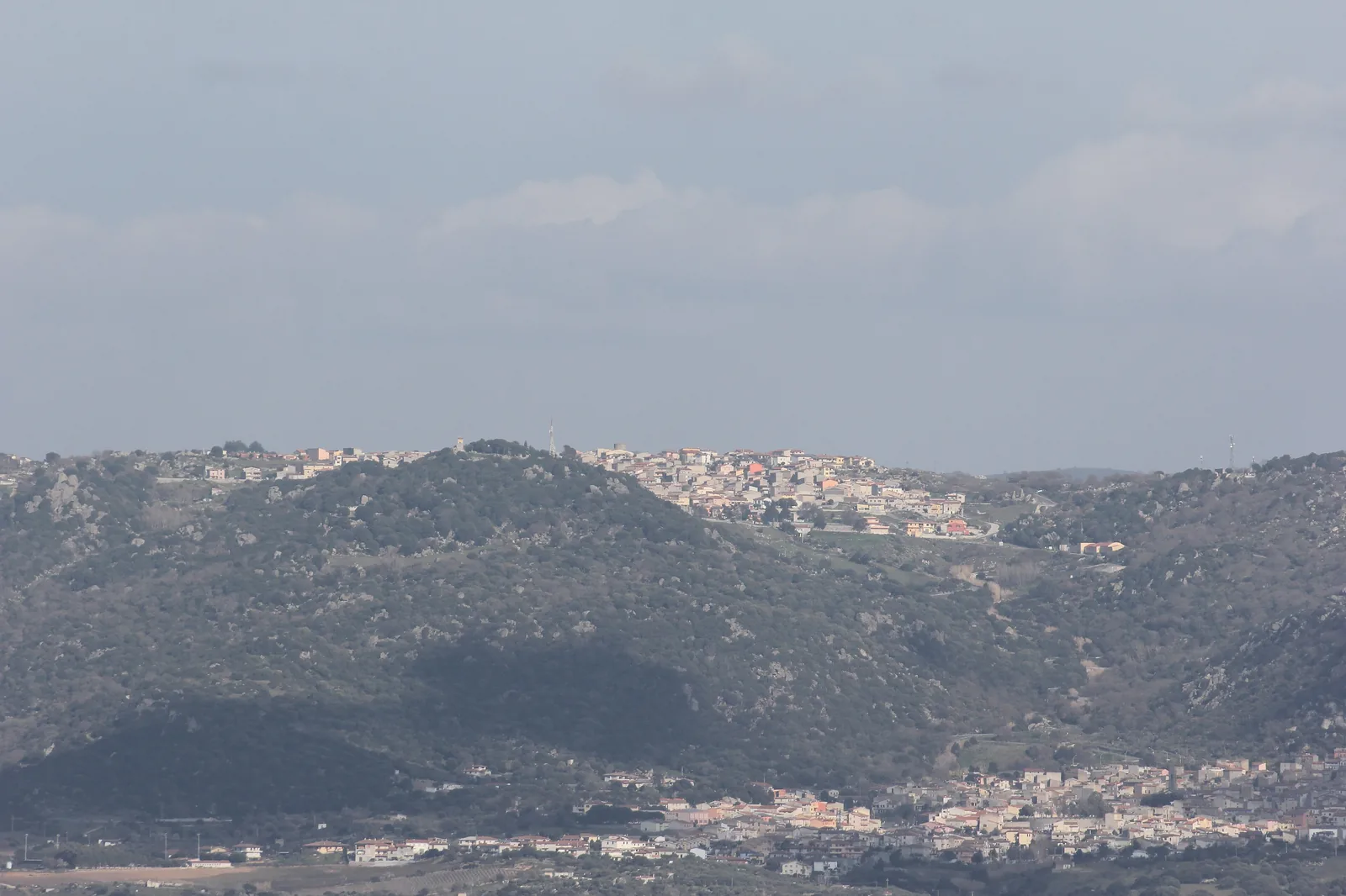 Veduta di Nule in Sardegna