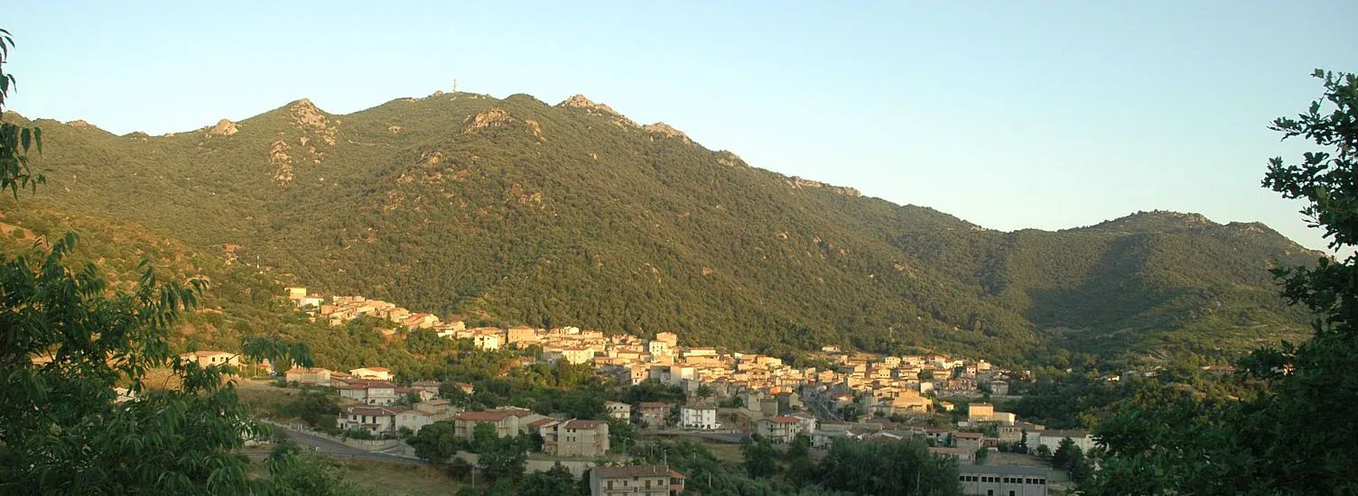Veduta di Olzai in Sardegna
