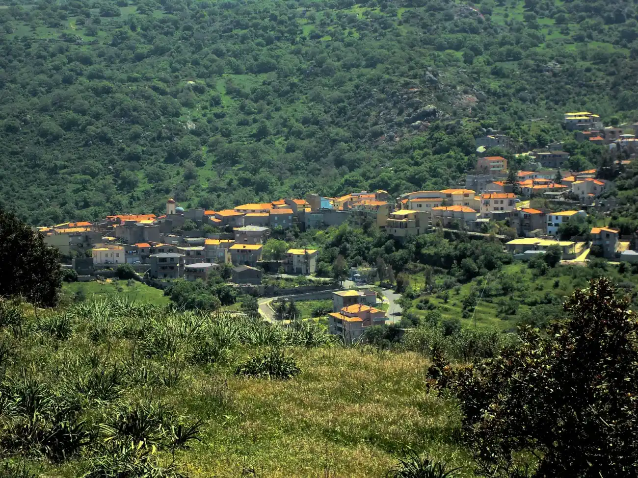 Veduta di Oniferi in Sardegna