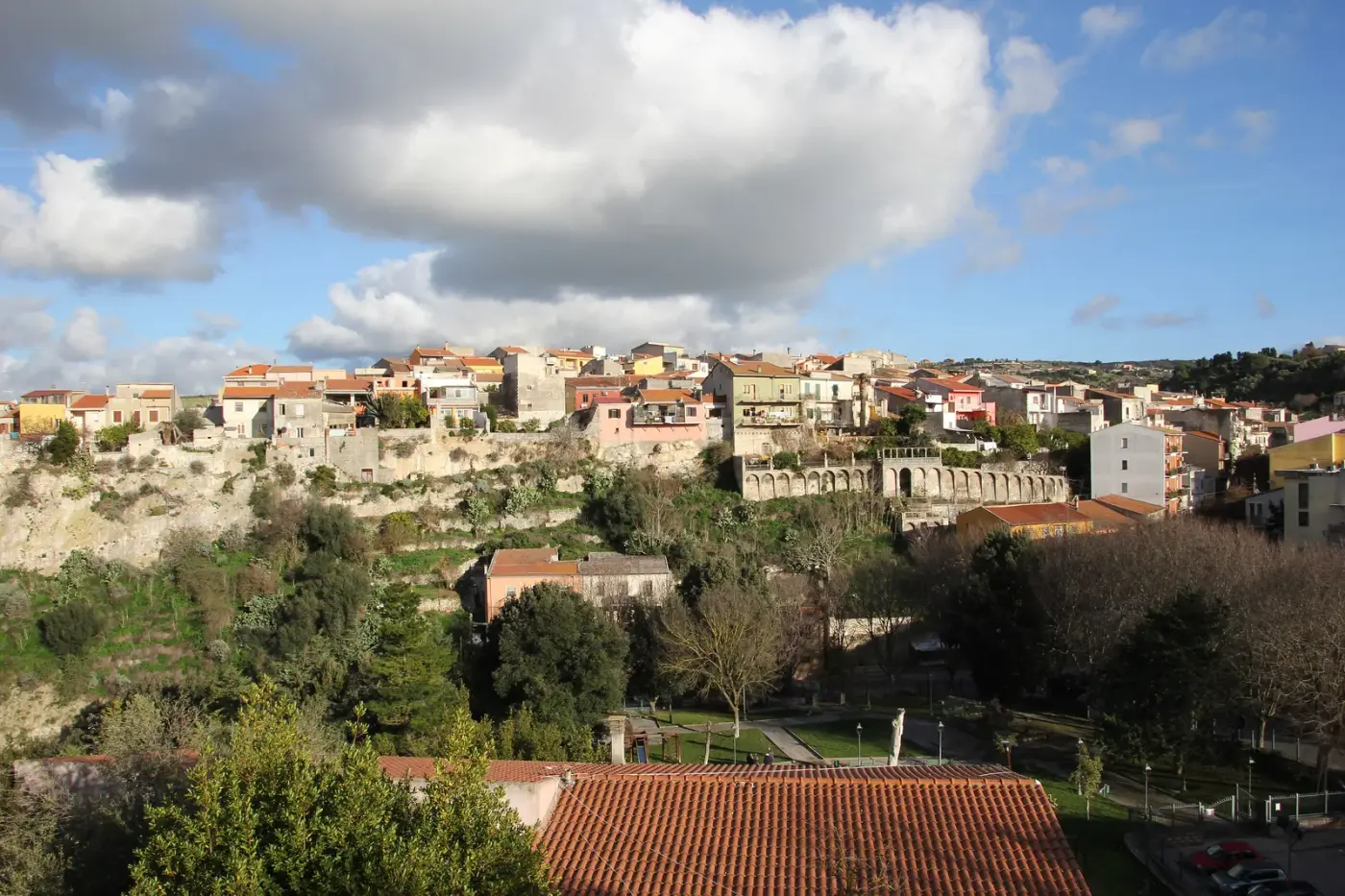 Veduta di Ossi in Sardegna
