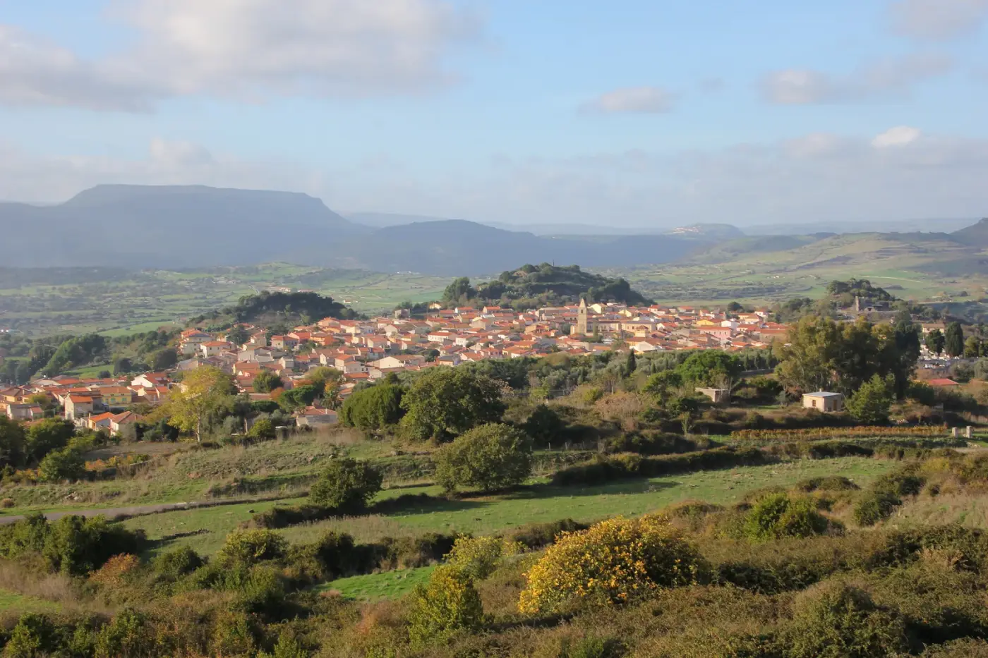 Veduta di Padria in Sardegna