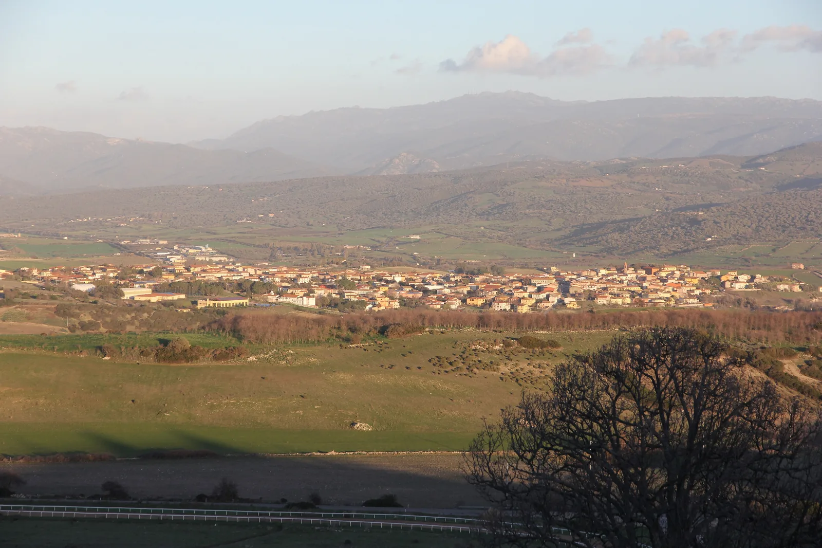 Veduta di Perfugas in Sardegna