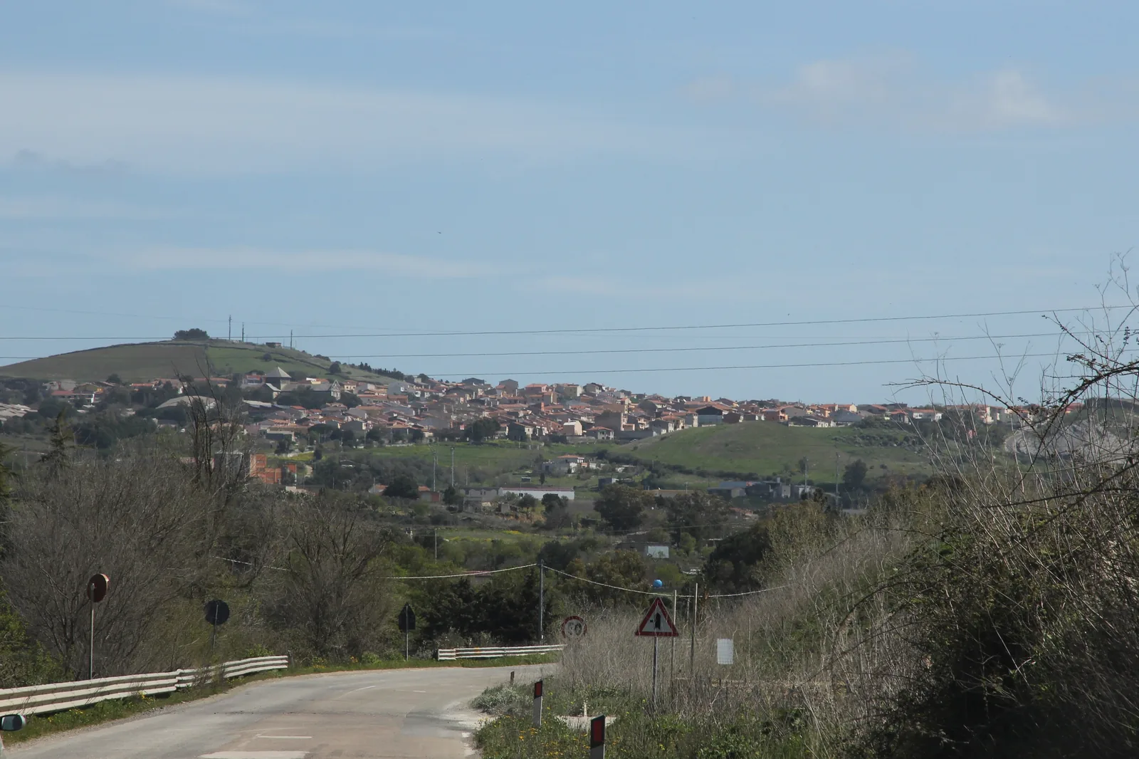Veduta di Ploaghe in Sardegna