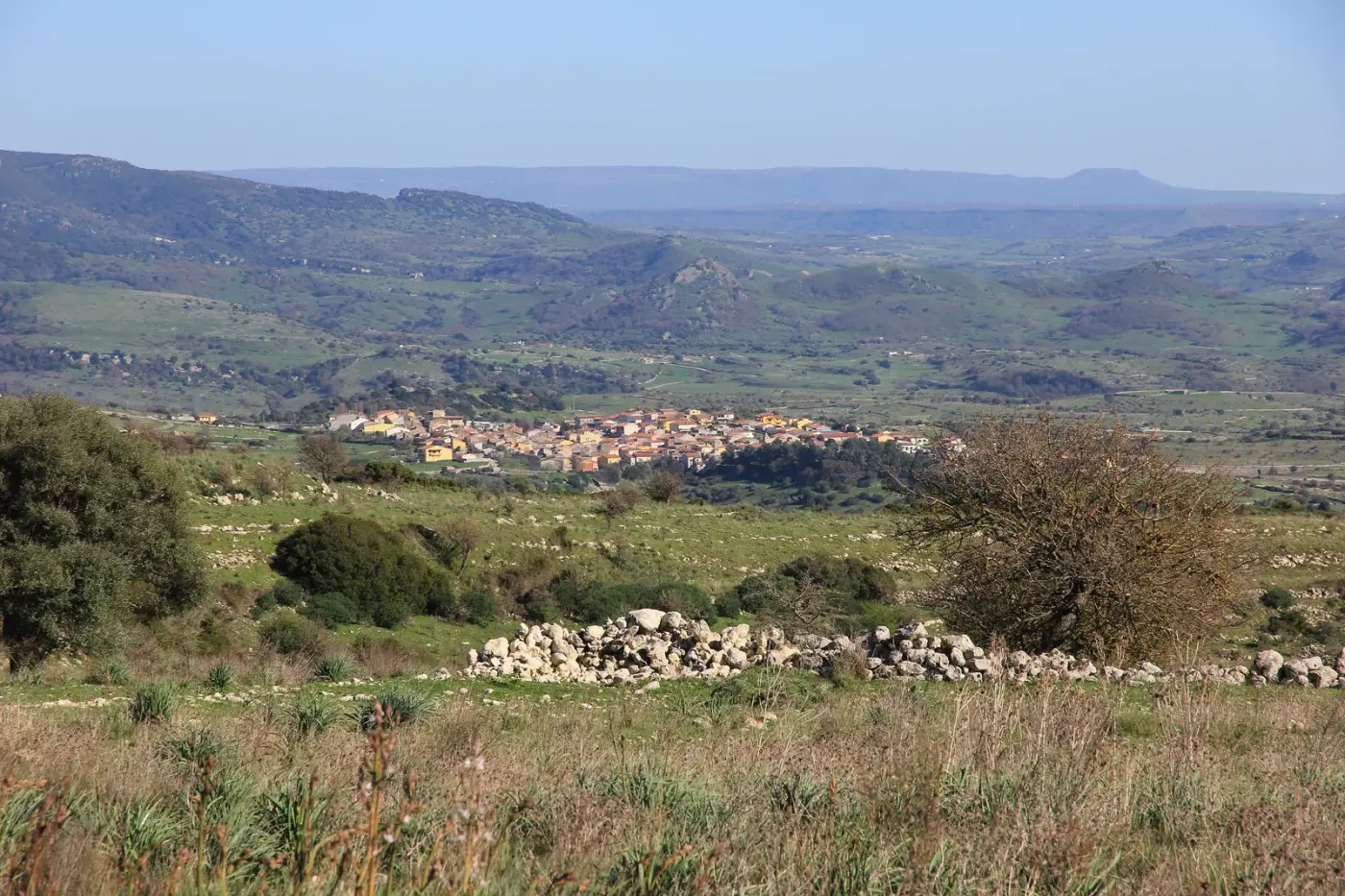 Veduta di Romana in Sardegna