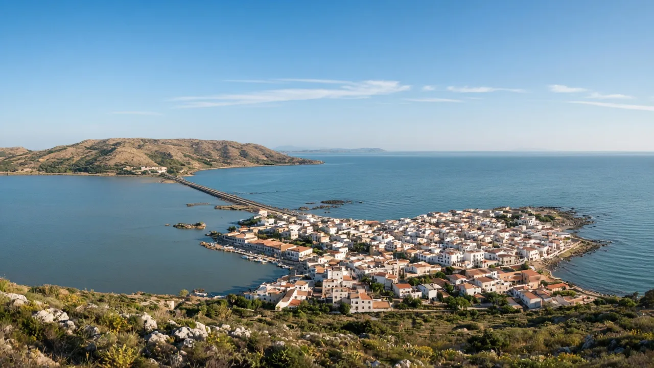 Panorama di Sant’Antioco sul Sulcis, territorio dell’antica Sulki