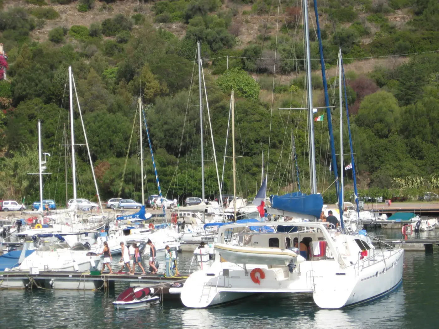 Veduta di Santa Maria Navarrese in Sardegna