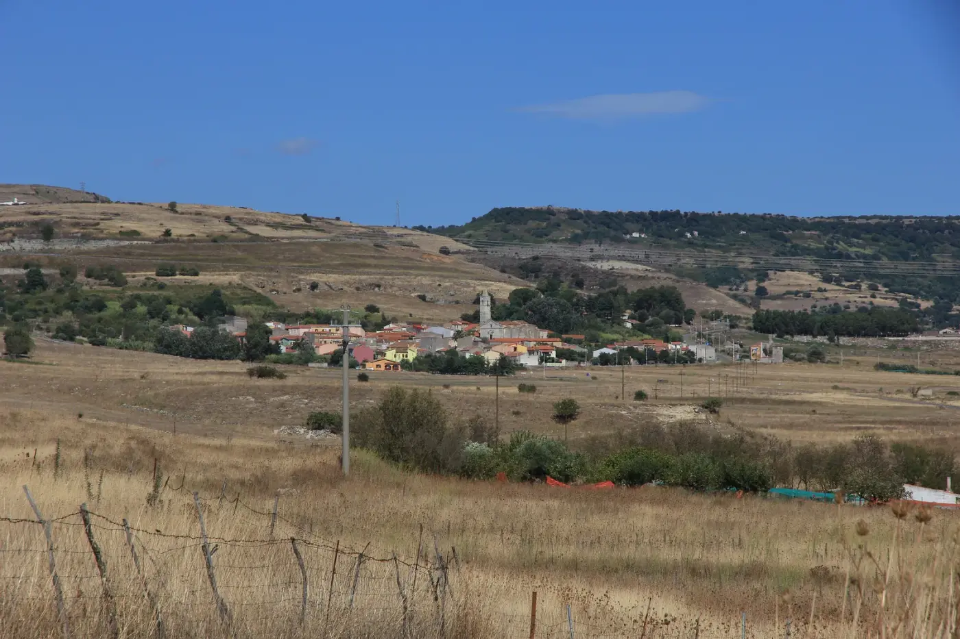 Veduta di Semestene in Sardegna