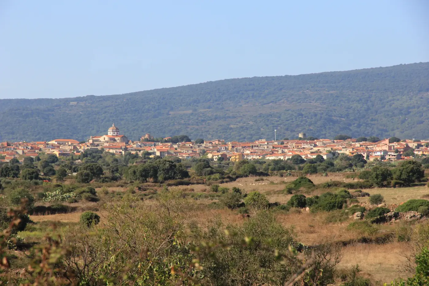 Veduta di Seneghe in Sardegna