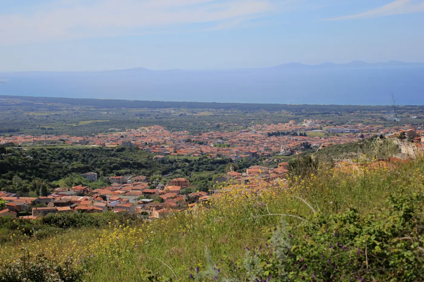 Veduta di Sennori in Sardegna