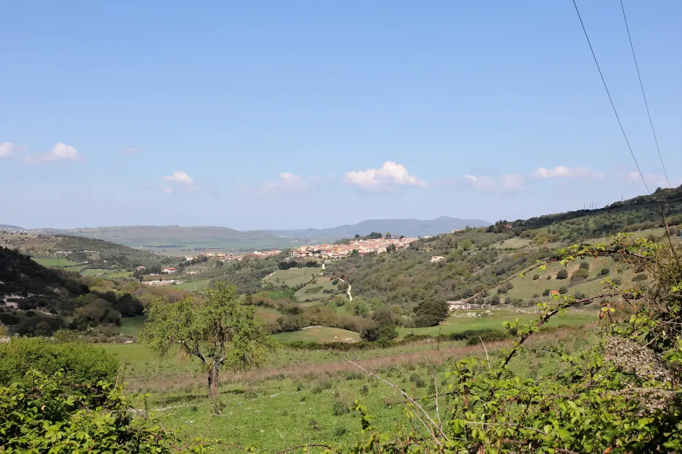 Veduta di Siligo in Sardegna