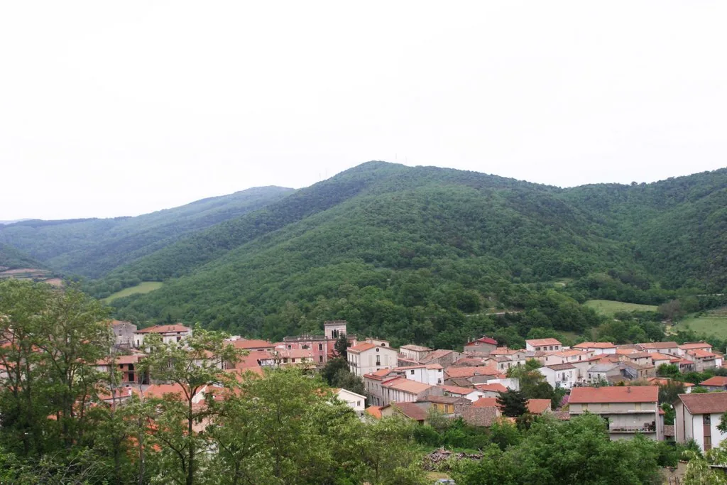 Veduta di Sorgono in Sardegna