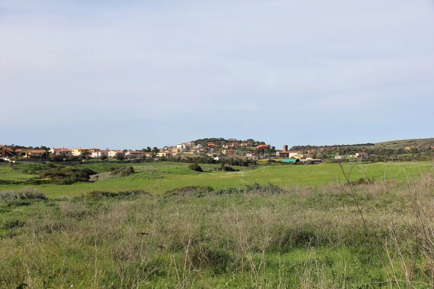 Veduta di Tergu in Sardegna