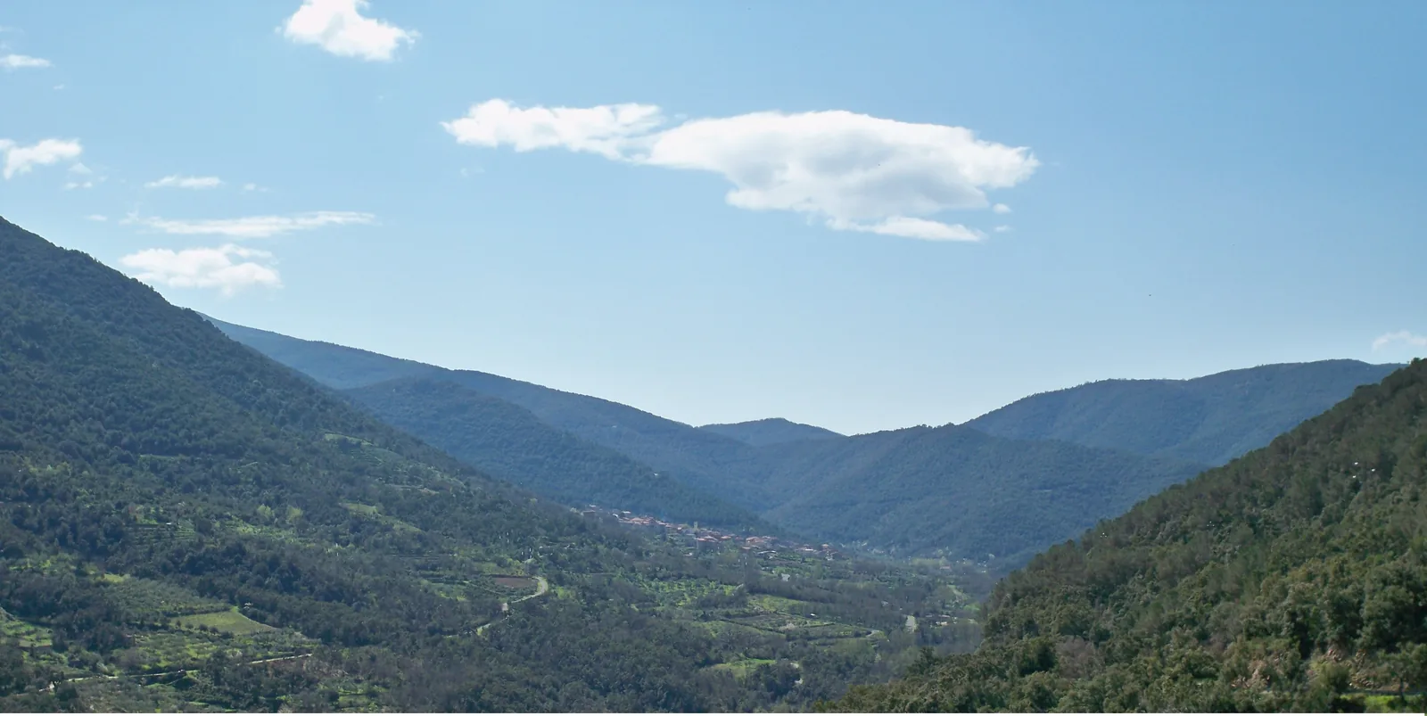 Veduta di Tiana in Sardegna