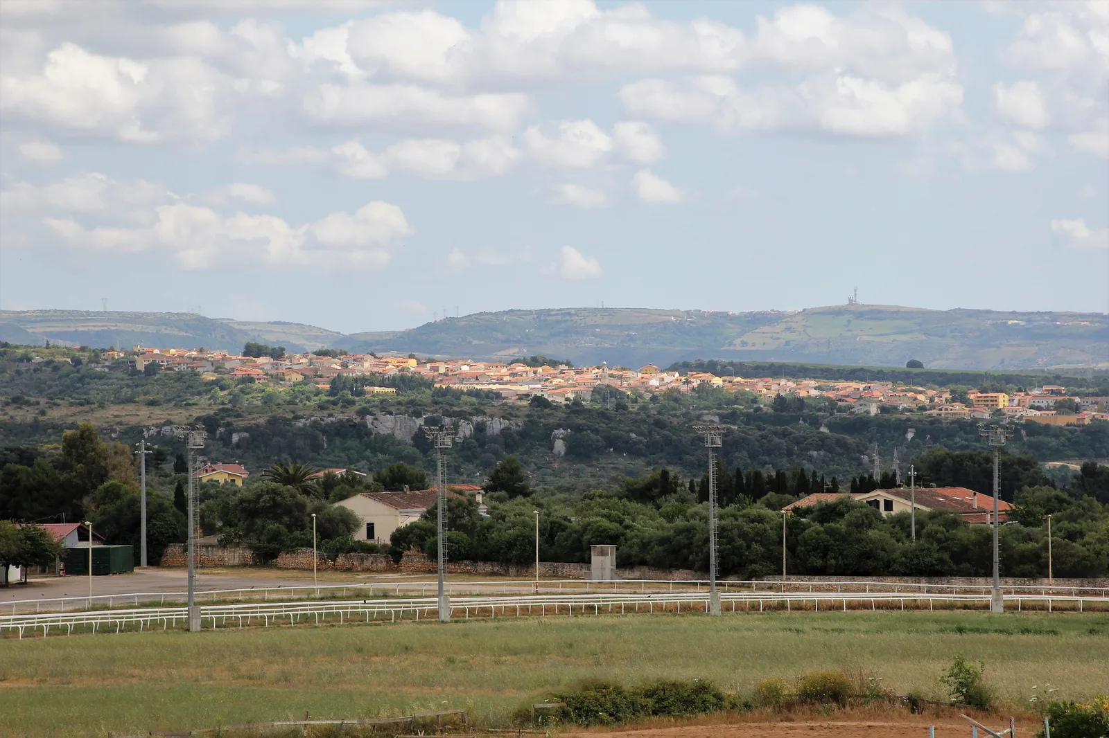 Veduta di Tissi in Sardegna