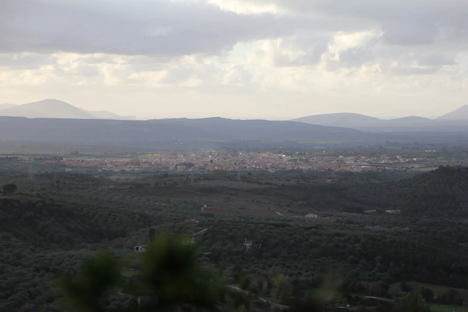 Veduta di Usini in Sardegna