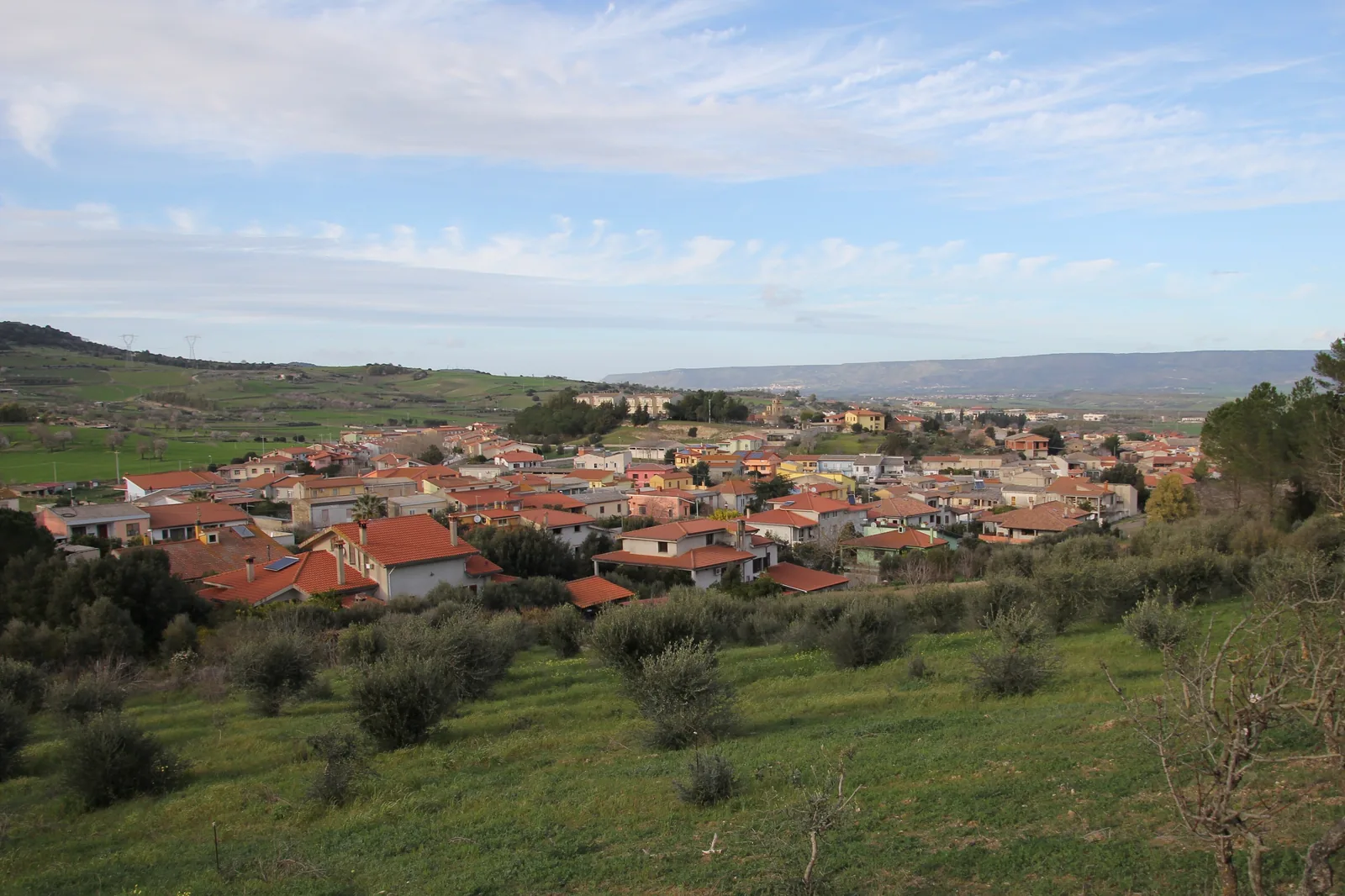 Veduta di Villanovaforru in Sardegna