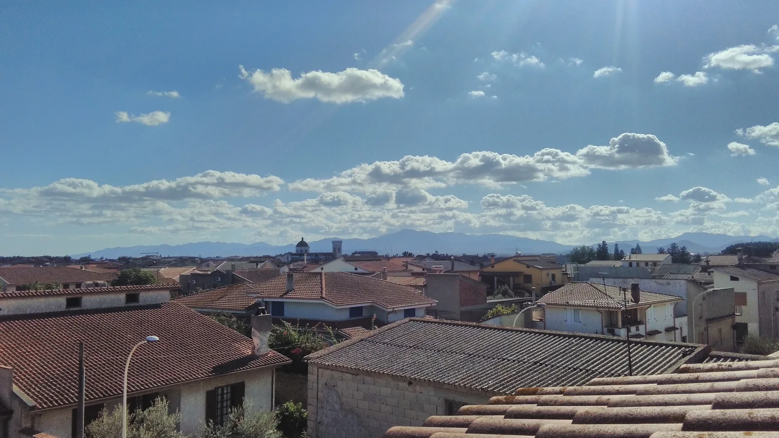 Veduta di Villasor in Sardegna