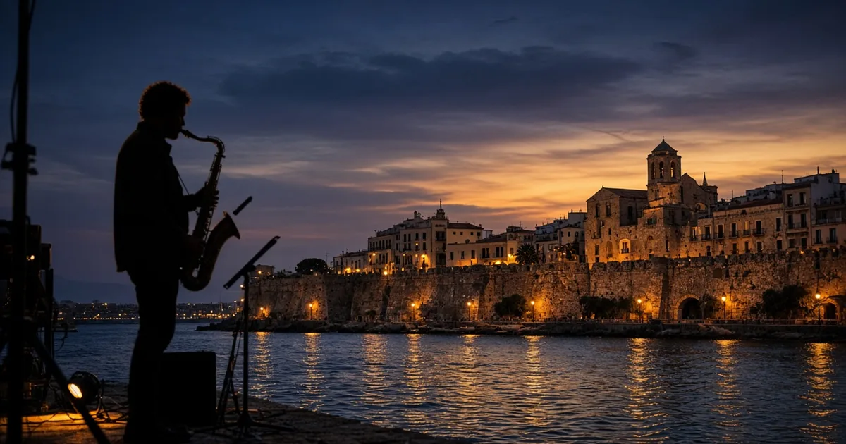 Concerto jazz al tramonto sul lungomare di Alghero