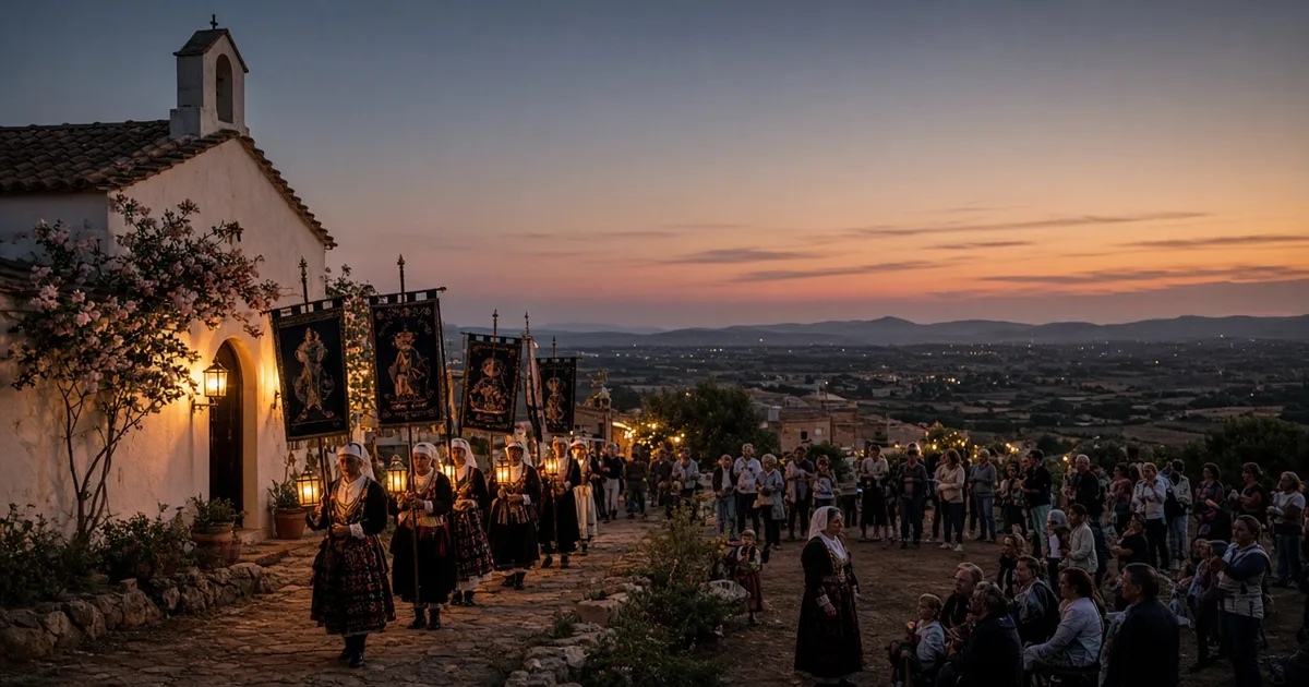 Processione e festa di paese al santuario di Santa Greca